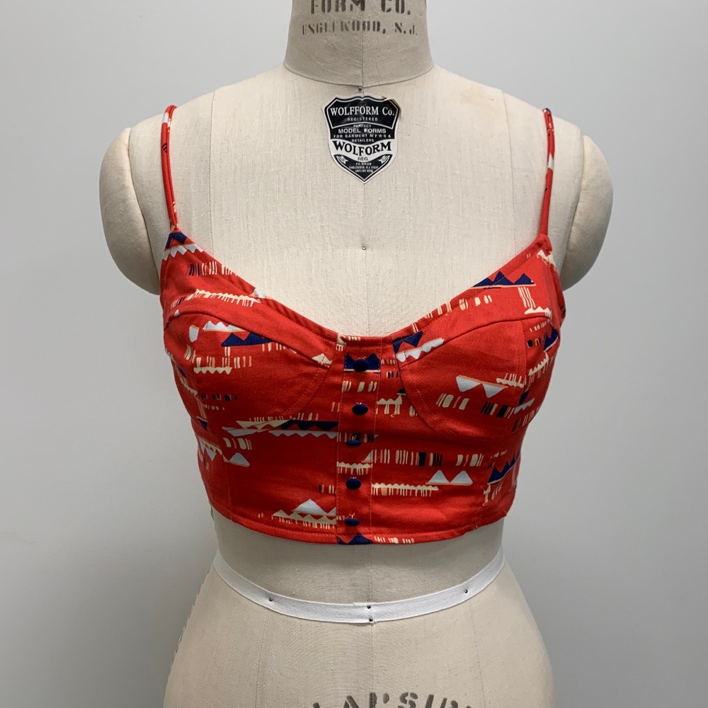 Bustier-Style Crop Top